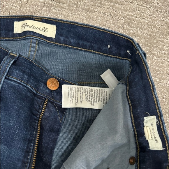 Madewell 10" High-Rise Skinny Jeans in Hayes Wash, size 25 - Picture 3 of 4